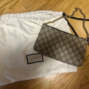 Authentic GG Supreme Canvas Wrist Wallet